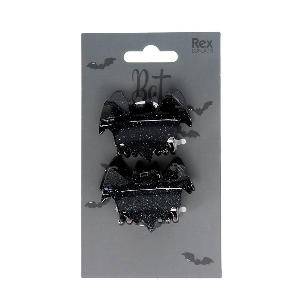Haarklammern (2er-Set) – Fledermaus
