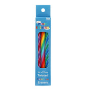 Verdrehte Regenbogen-Radiergummis (3er-Set)
