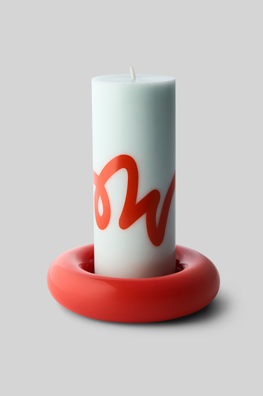 Studio About- Kerzenhalter Bob in rot/orange