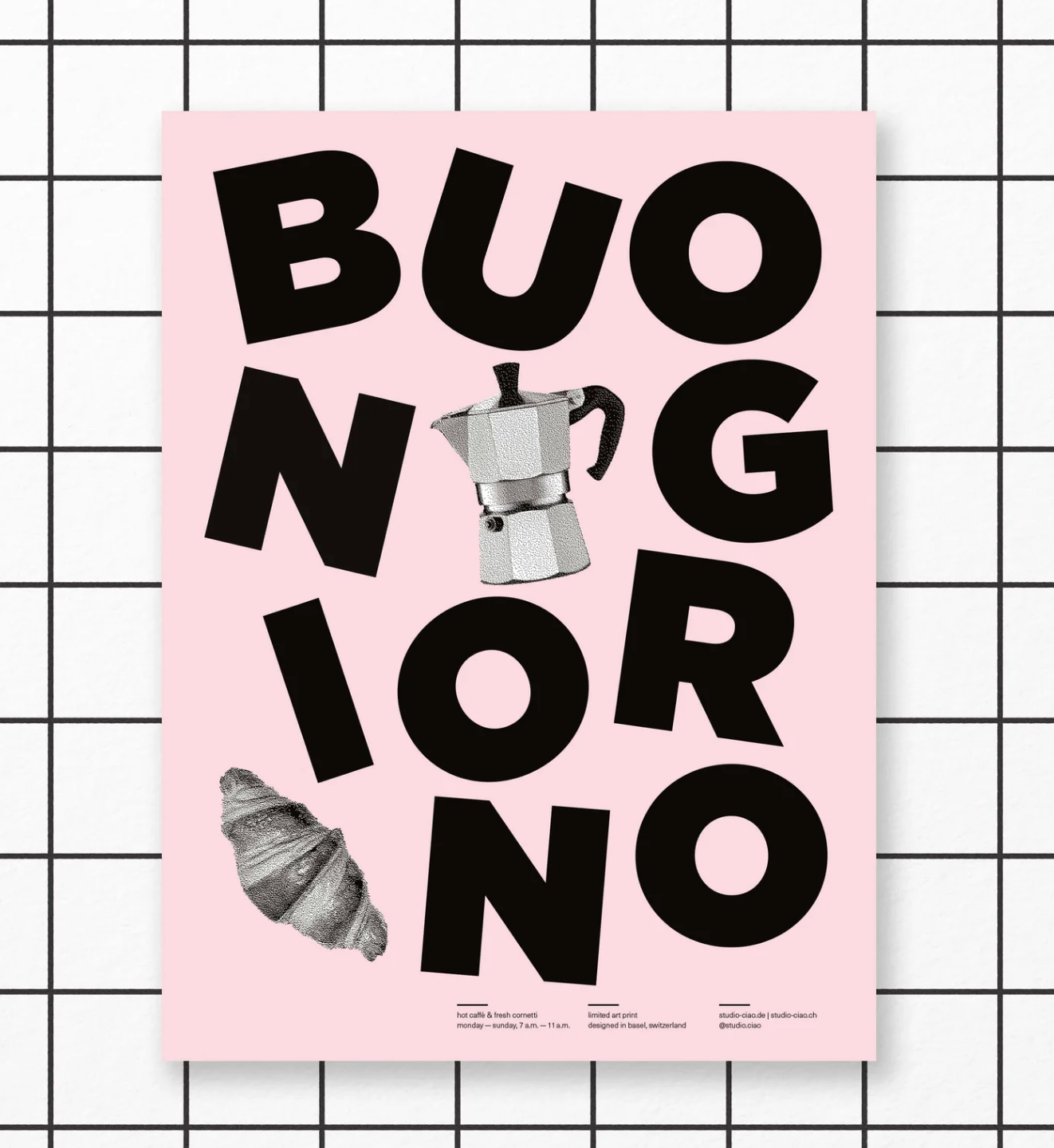 studio ciao - BUONGIORNO Plakat, A3