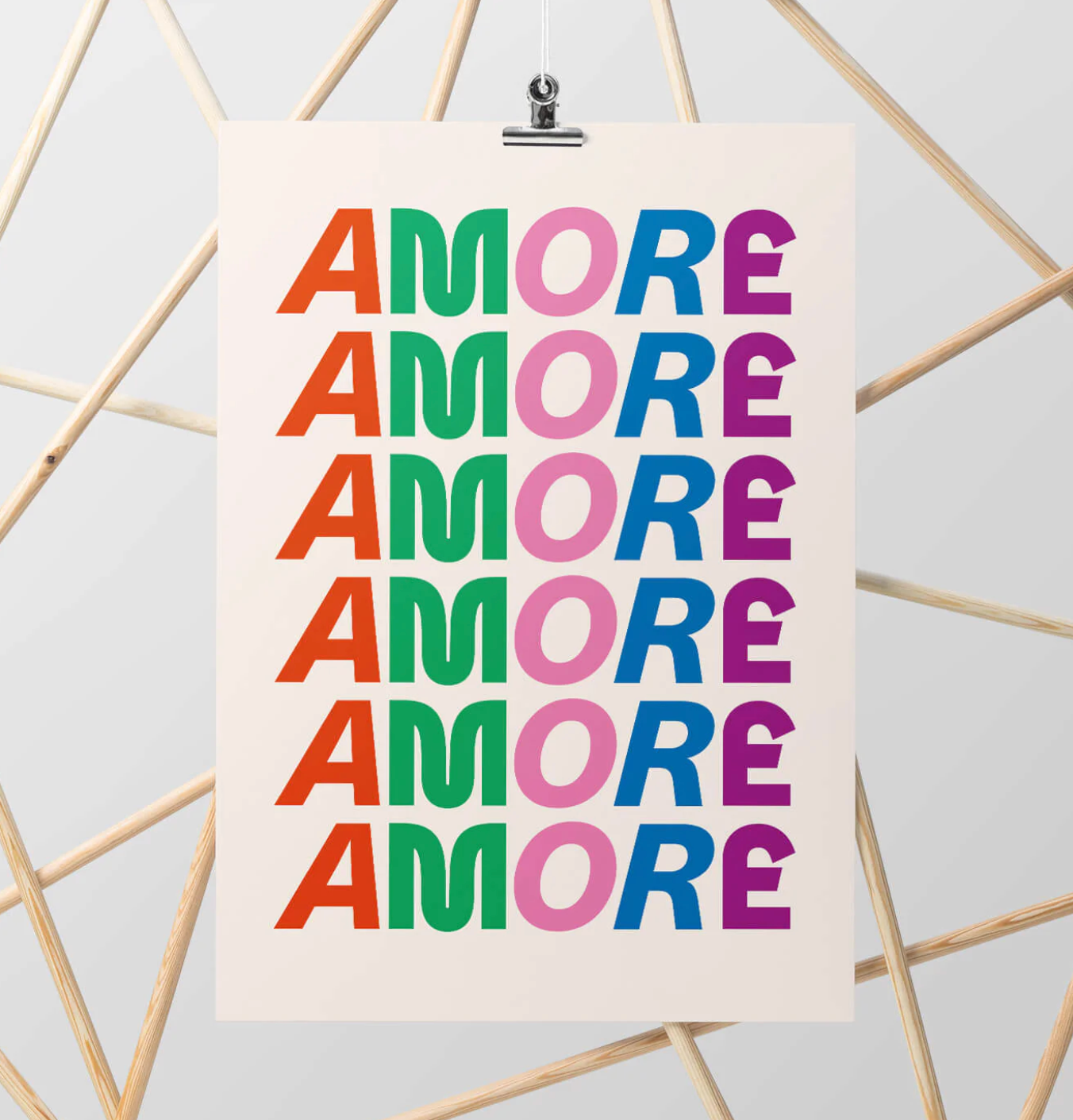 studio ciao - AMORE Plakat, A3