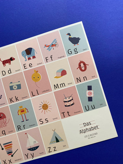 life is delicious – Poster "ABC" - bunt