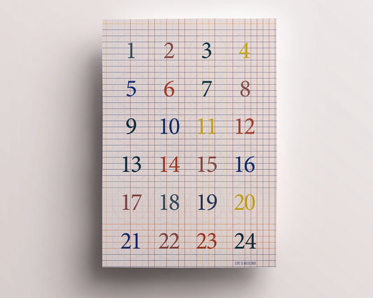 life is delicious - Stickerbogen Adventskalender "Grid"