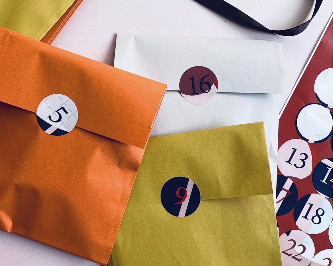 life is delicious - Stickerbogen Adventskalender "Abstrakt"