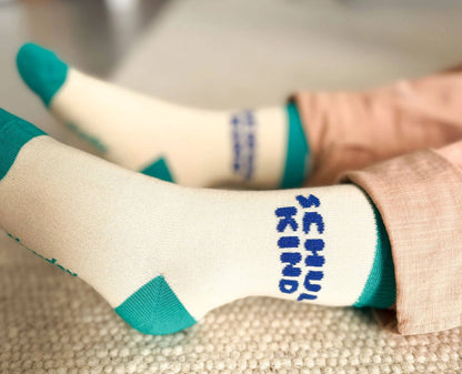 tinyday - Schulkind-Socken | türkis/Blau / Größe 31–34