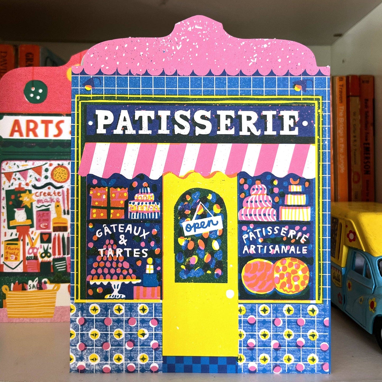 Patisserie Shop Die Cut Karte
