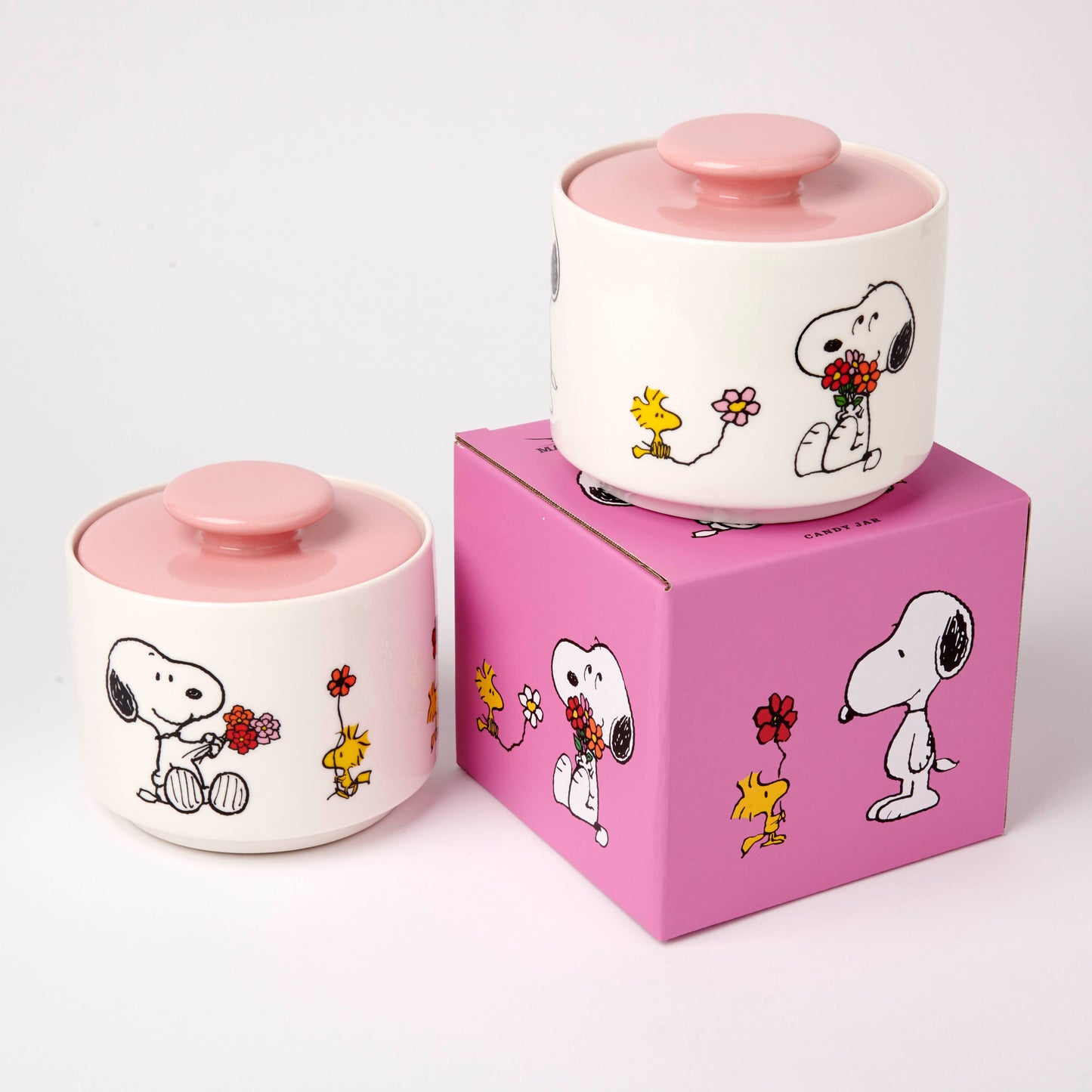 Peanuts Bonbondose „Love is in Bloom“ mit Snoopy und Woodstock