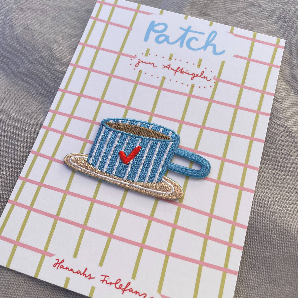 Bügel Patch Kaffeetasse – Aufnäher für Erwachsene