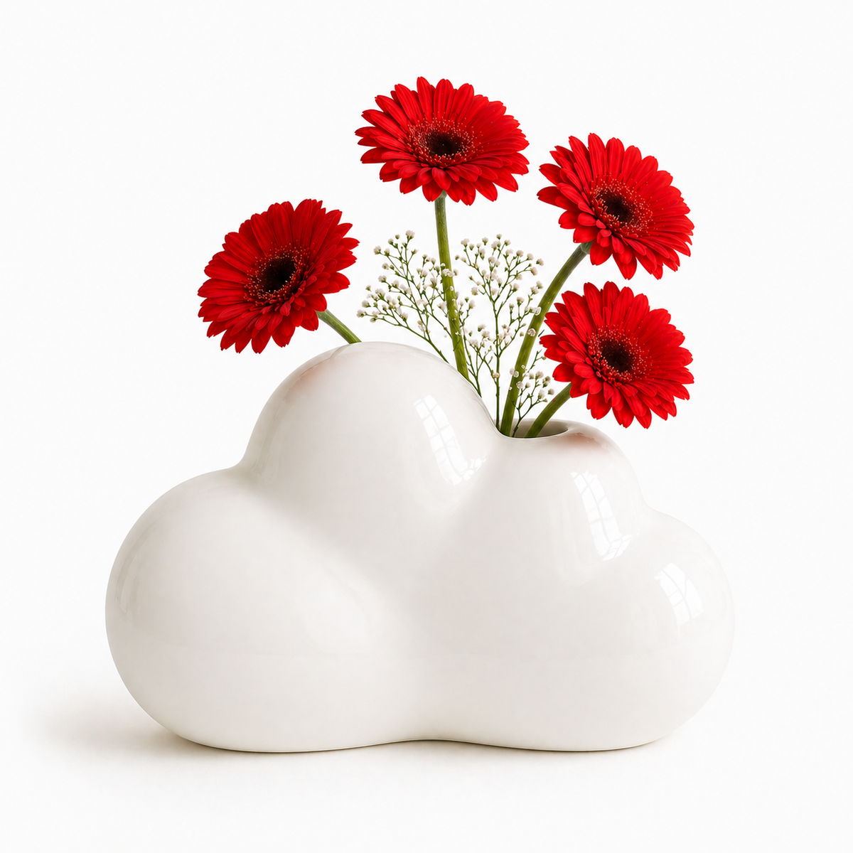 Upside Stories - Vase Große Wolke (zum Aufstellen und zur Wandmontage)