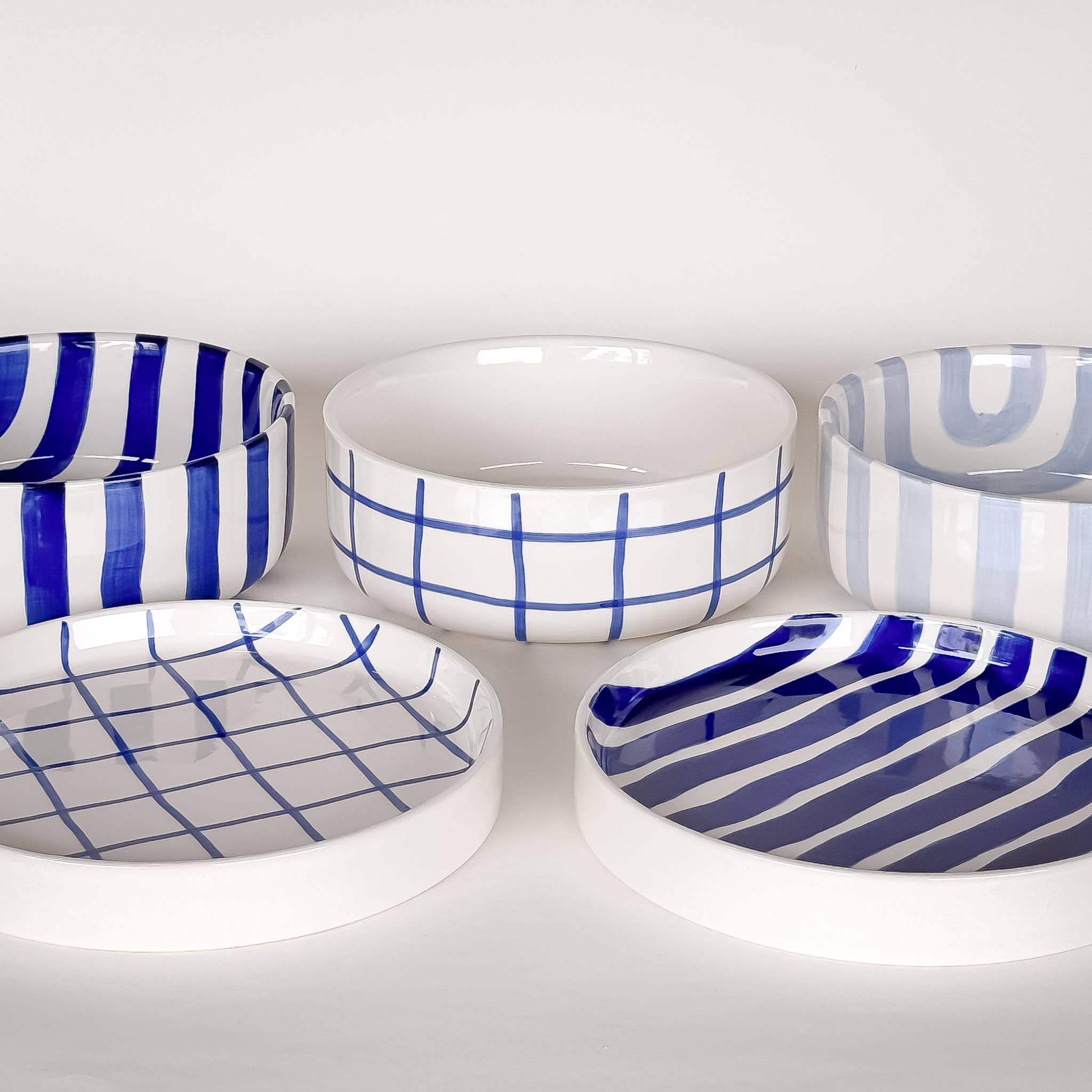 Magazin Minori - Schale Stripes - morning azzurro
