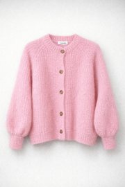 Mohair-Strickjacke Rosa / Einheitsgröße