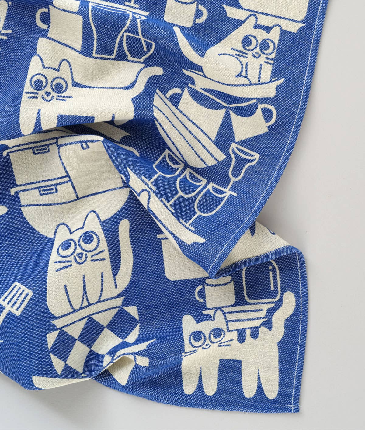 Wrap - Küchenkatzen gewebtes Baumwoll-Geschirrtuch