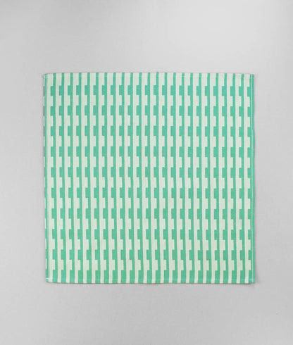 Serviettenset „Stripes Turquoise/Natural“