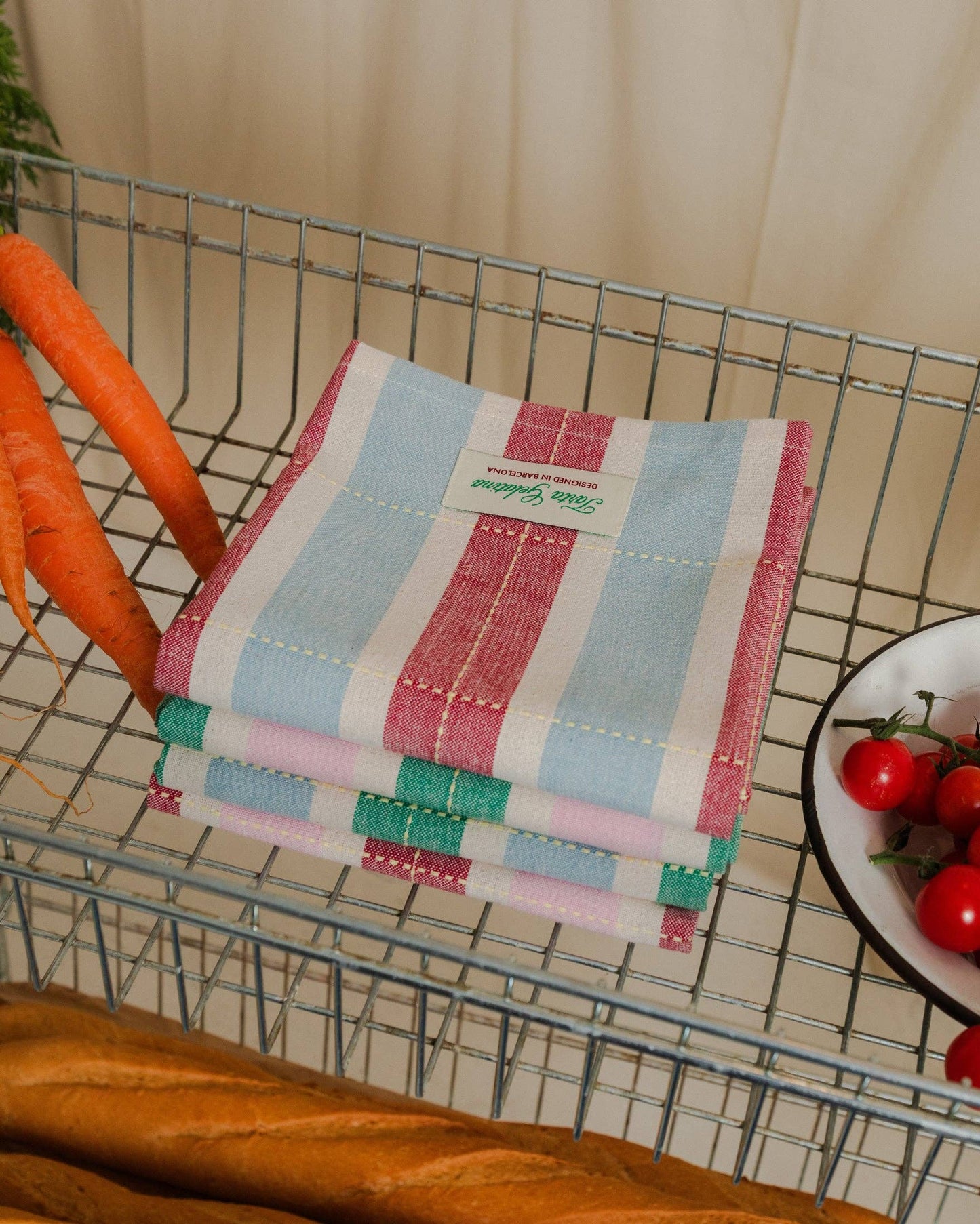 Tarta Gelatina - Gestreiftes Geschirrtuch (2er-Set): Mix 2