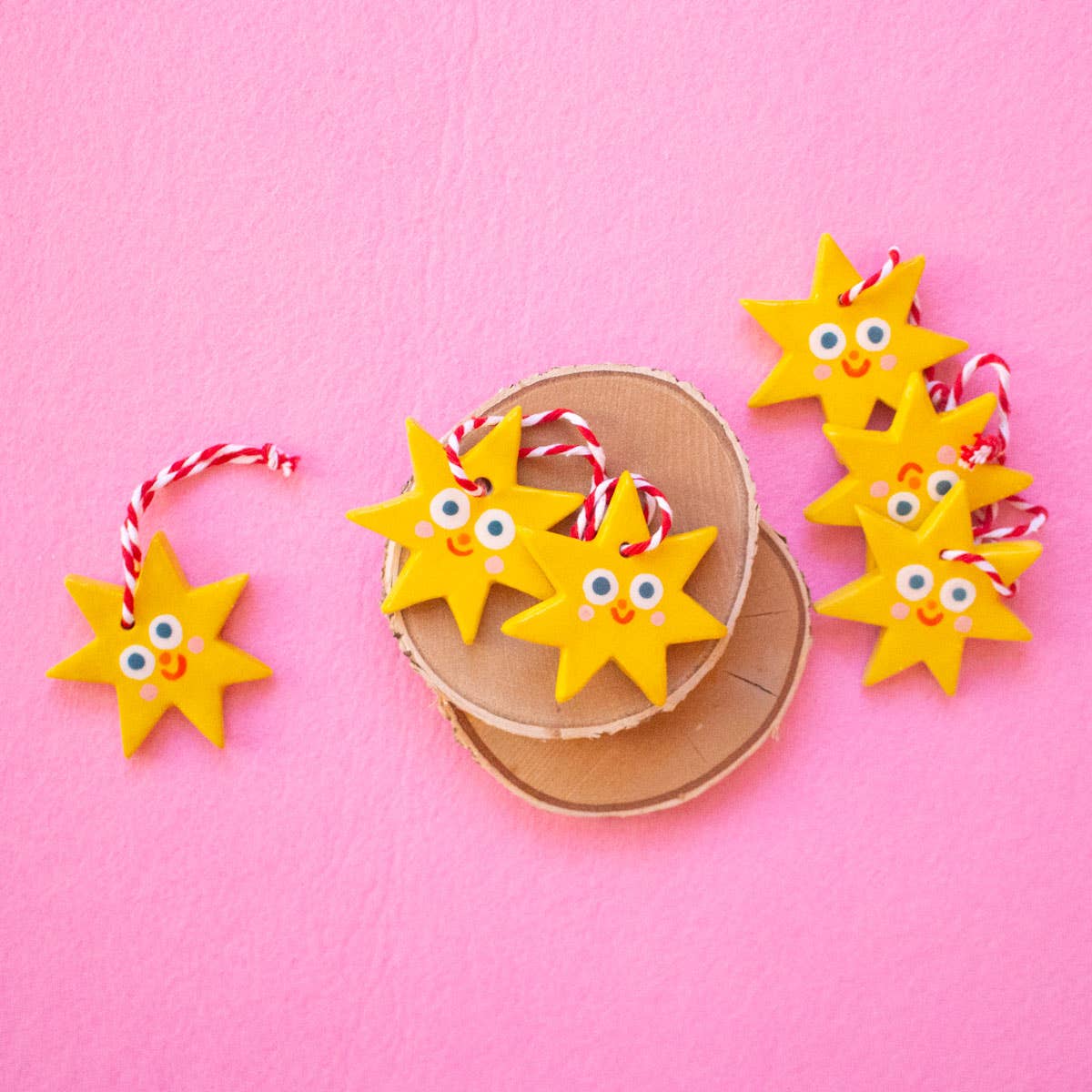 Ana Seixas - Kleiner Stern / Keramik-Hängeornamente