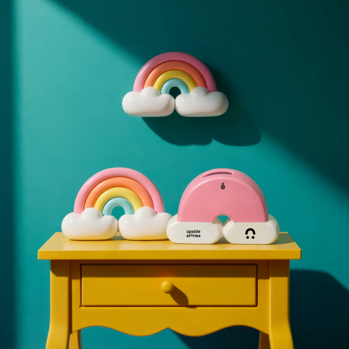 Upside Stories - Regenbogenvase (zum Hinstellen und zur Wandmontage)