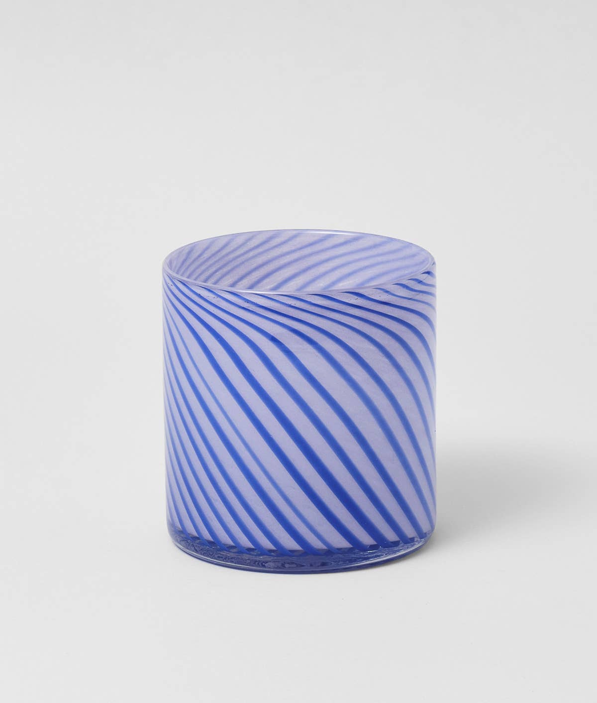 Wrap - Spiralförmiger Glasblumentopf - Blau