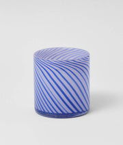 Wrap - Spiralförmiger Glasblumentopf - Blau