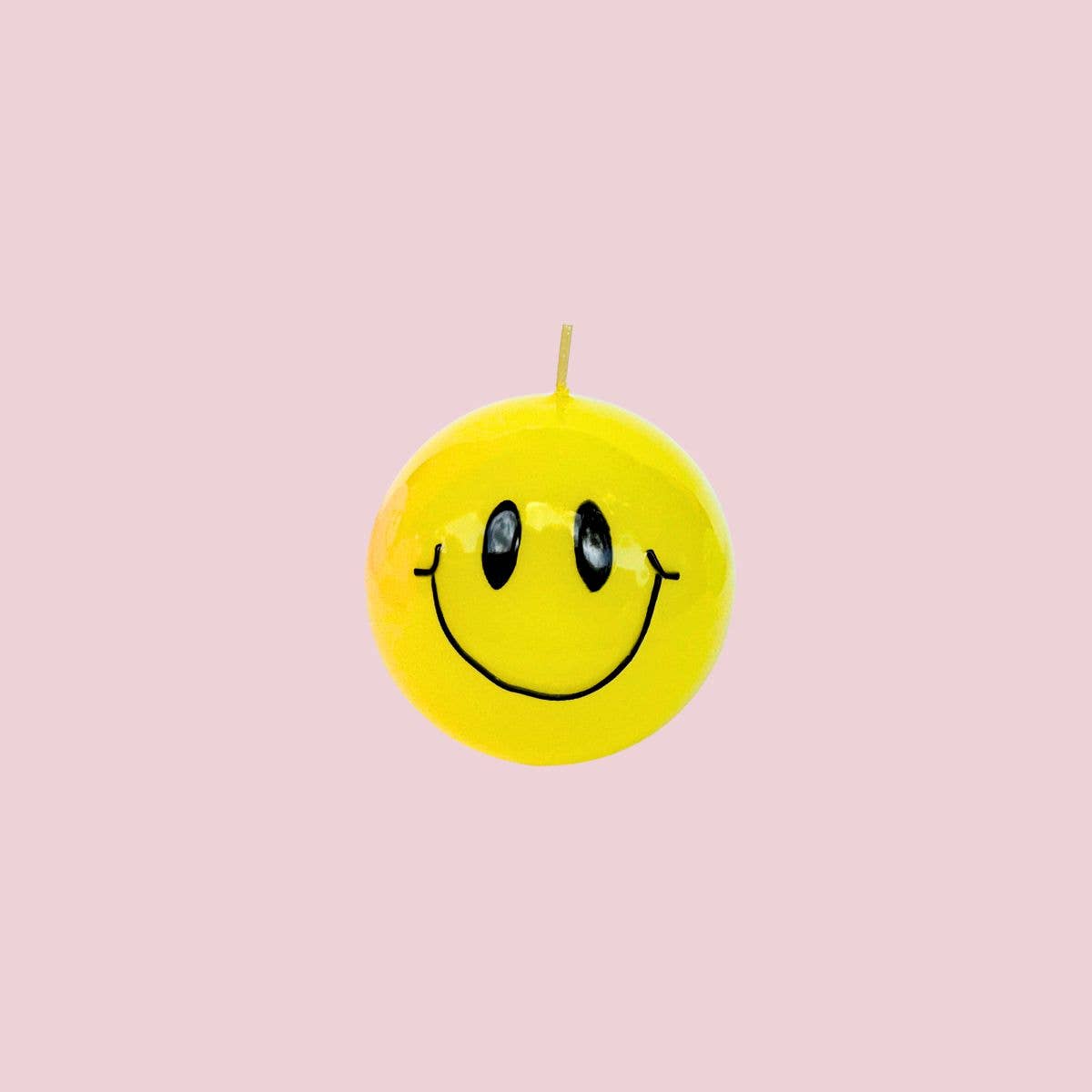 AIFcandles - Smiley Kerze – 7,5 cm - Gelb