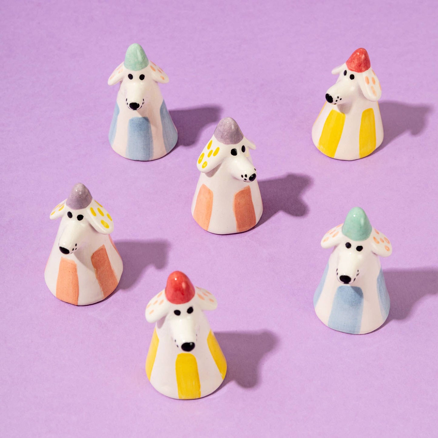 Ana Seixas - Hund Orange / Kleine Schreibtischbegleiter Keramikstück