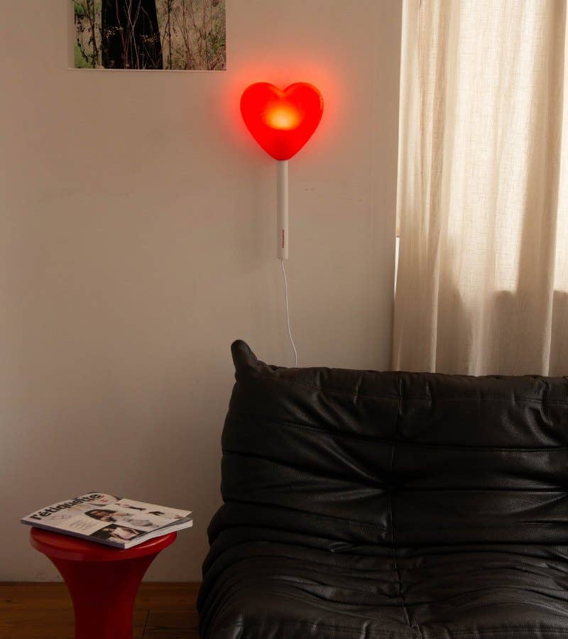 Herz-Lutscher-Lollie Lampe