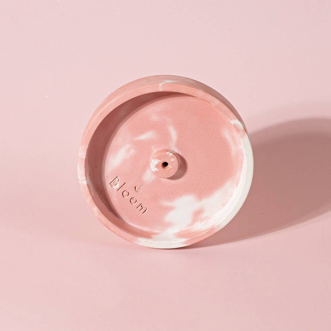 Räucherhalter marmoriert: Rosa