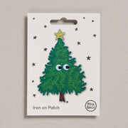 Bestickter Bügelaufnäher – Weihnachtsbaum