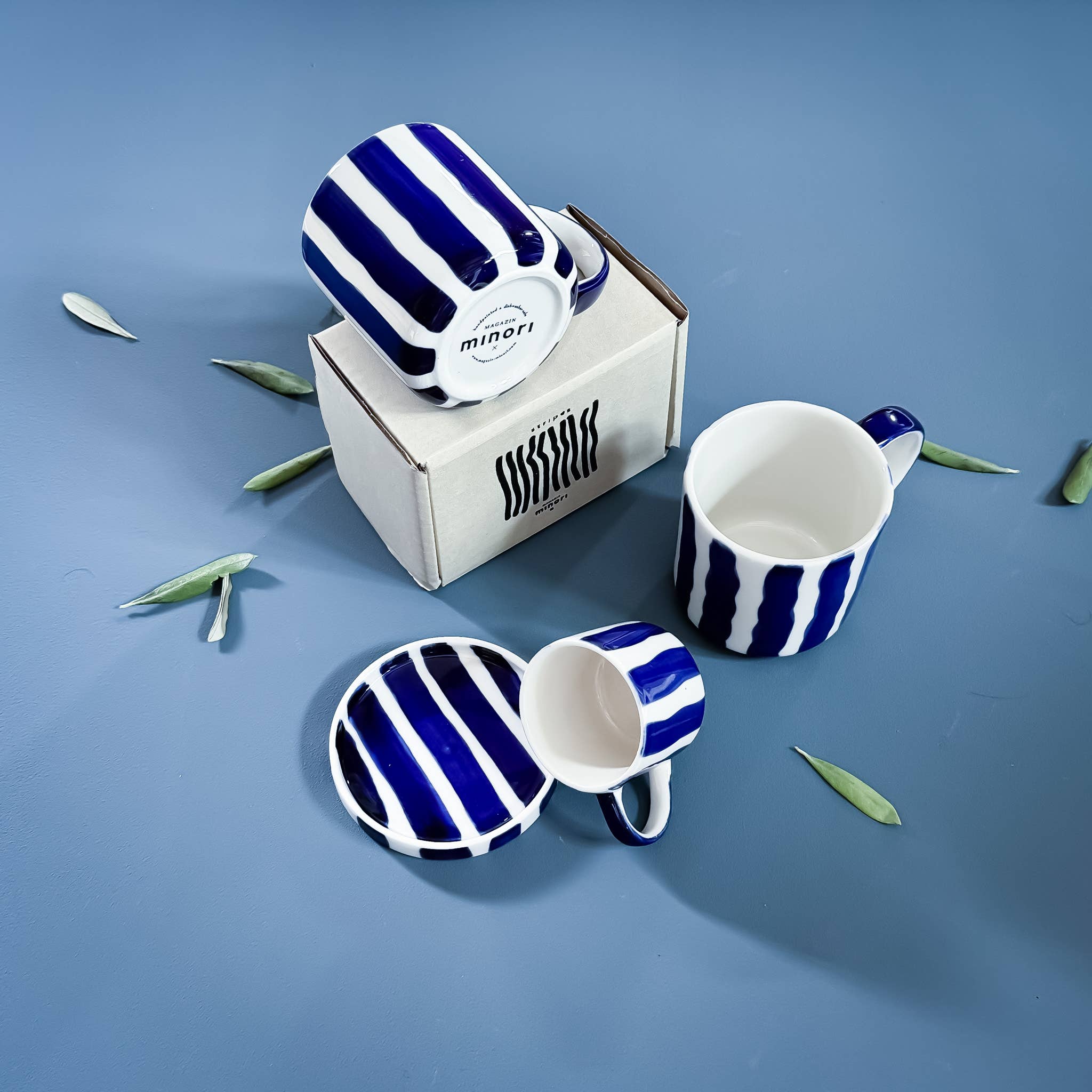 Becher Stripes - mare blue
