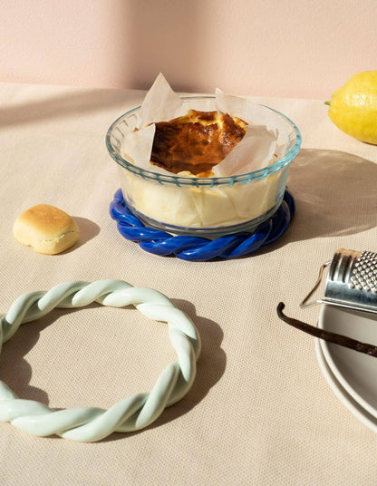 OCTAEVO - Sicilia Keramik-Topfuntersetzer: Blue