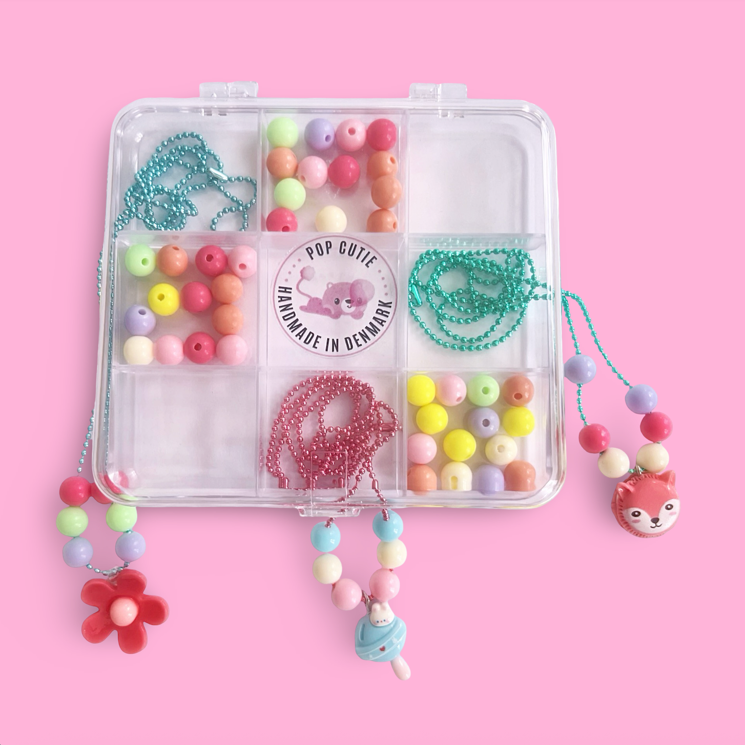 Bastelset – 3 Halsketten herstellen - Kawaii Schmuckbox