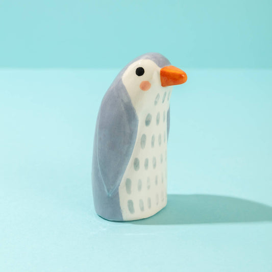 Ana Seixas - Mama Pinguin Lila / Keramikstück