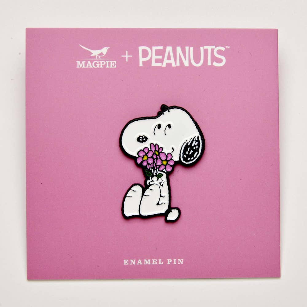 Peanuts Umarmungen Anstecknadel – Blumen