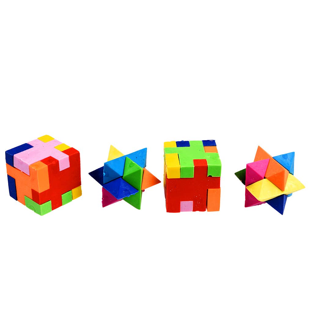 Rex London - 3D Puzzle-Radiergummis (Set mit 4)