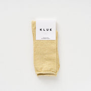 KLUE Glitter-Lurex-Socken aus umweltfreundlichem Lyocell | Zitrone: 36-40