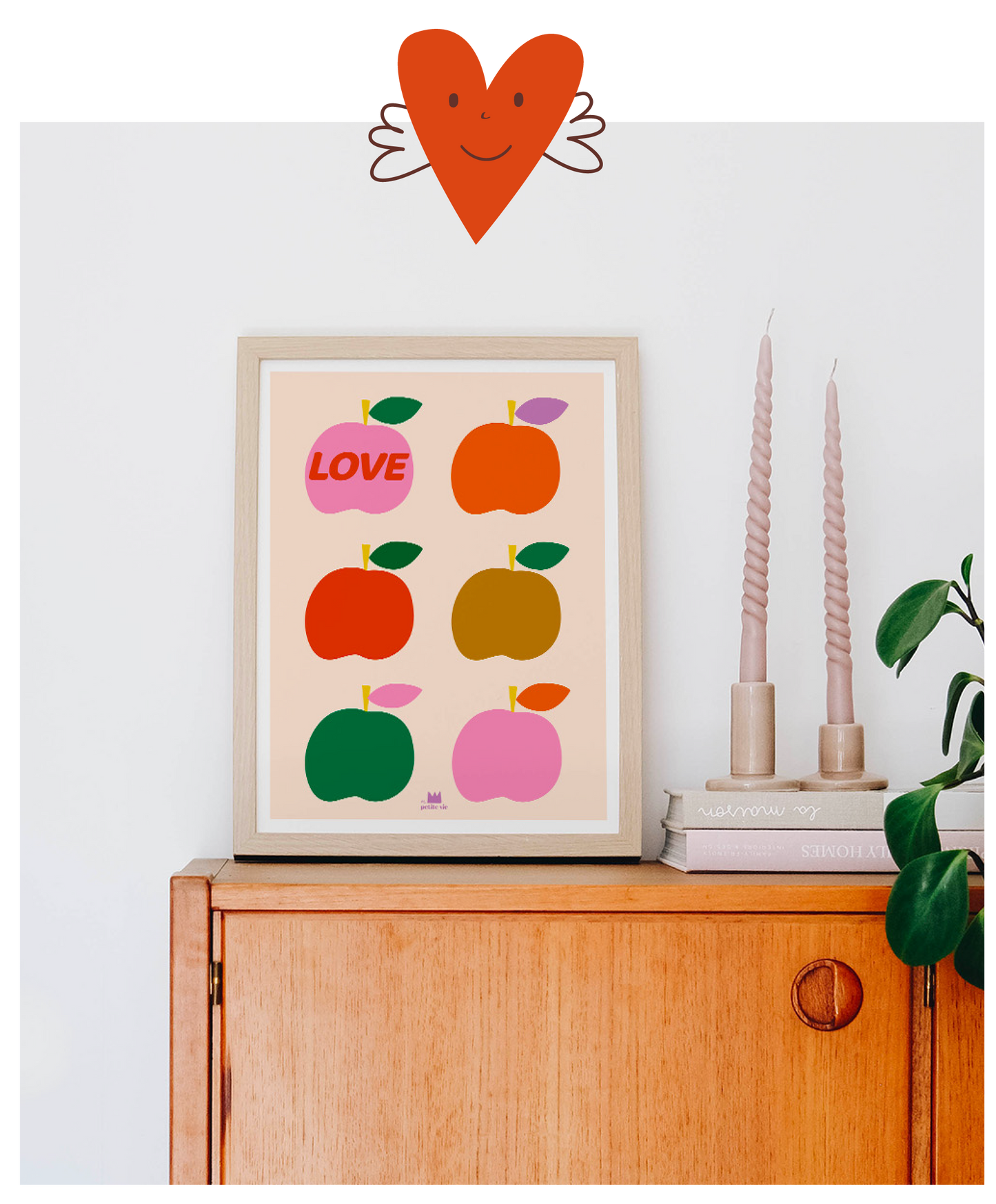 Ma Petite vie - Love pommes (30 x 40 cm)