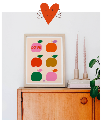Ma Petite vie - Love pommes (30 x 40 cm)