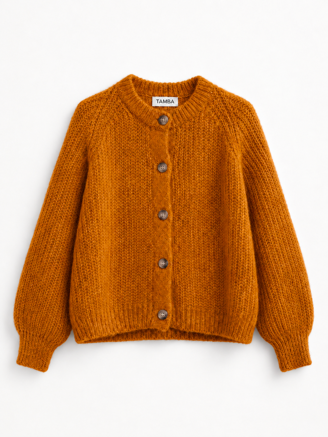 Mohair-Strickjacke mit Knopfleiste
: Pumpkin Spice / Einheitsgröße