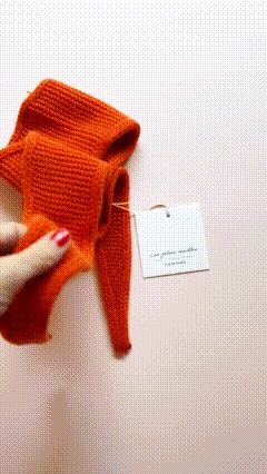 Kleiner "Strick-Schal": Orangen