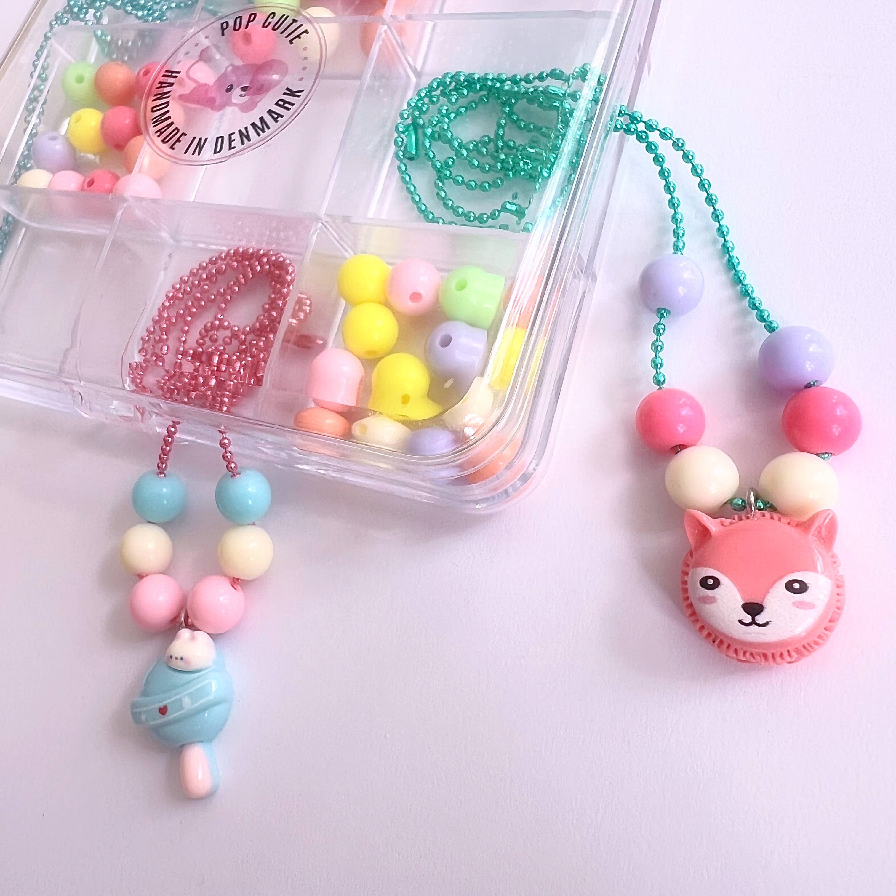 Bastelset – 3 Halsketten herstellen - Kawaii Schmuckbox