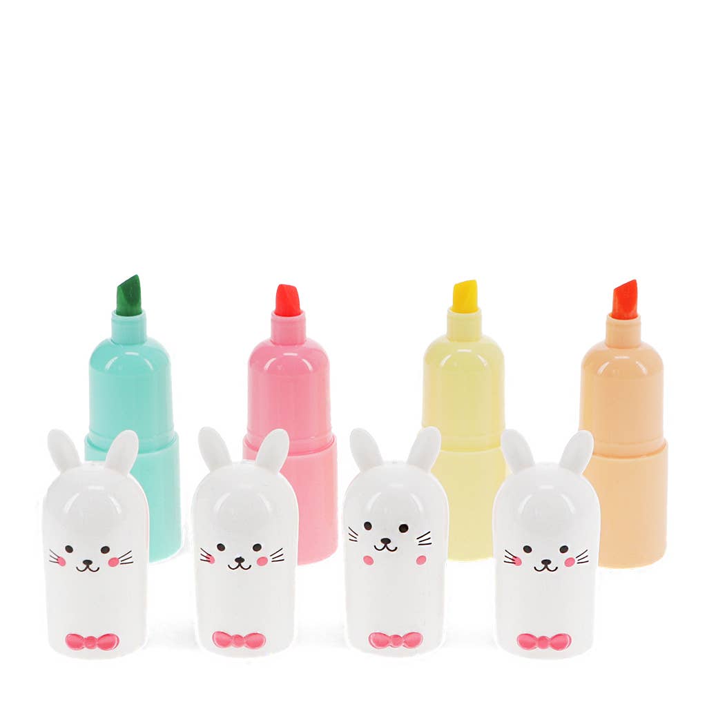Mini-Textmarker (Set mit 4) - Hase