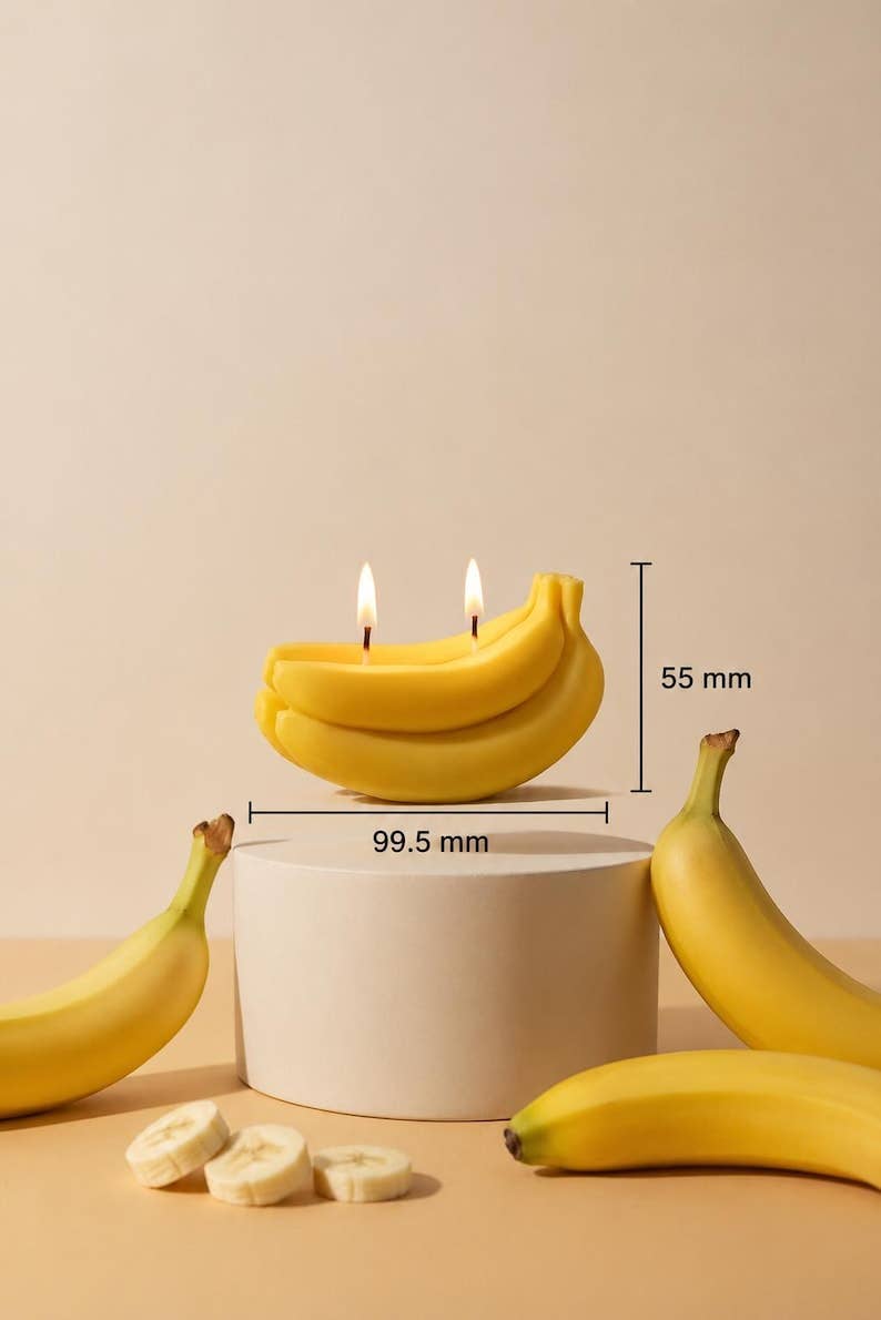 Bananenförmige Kerze