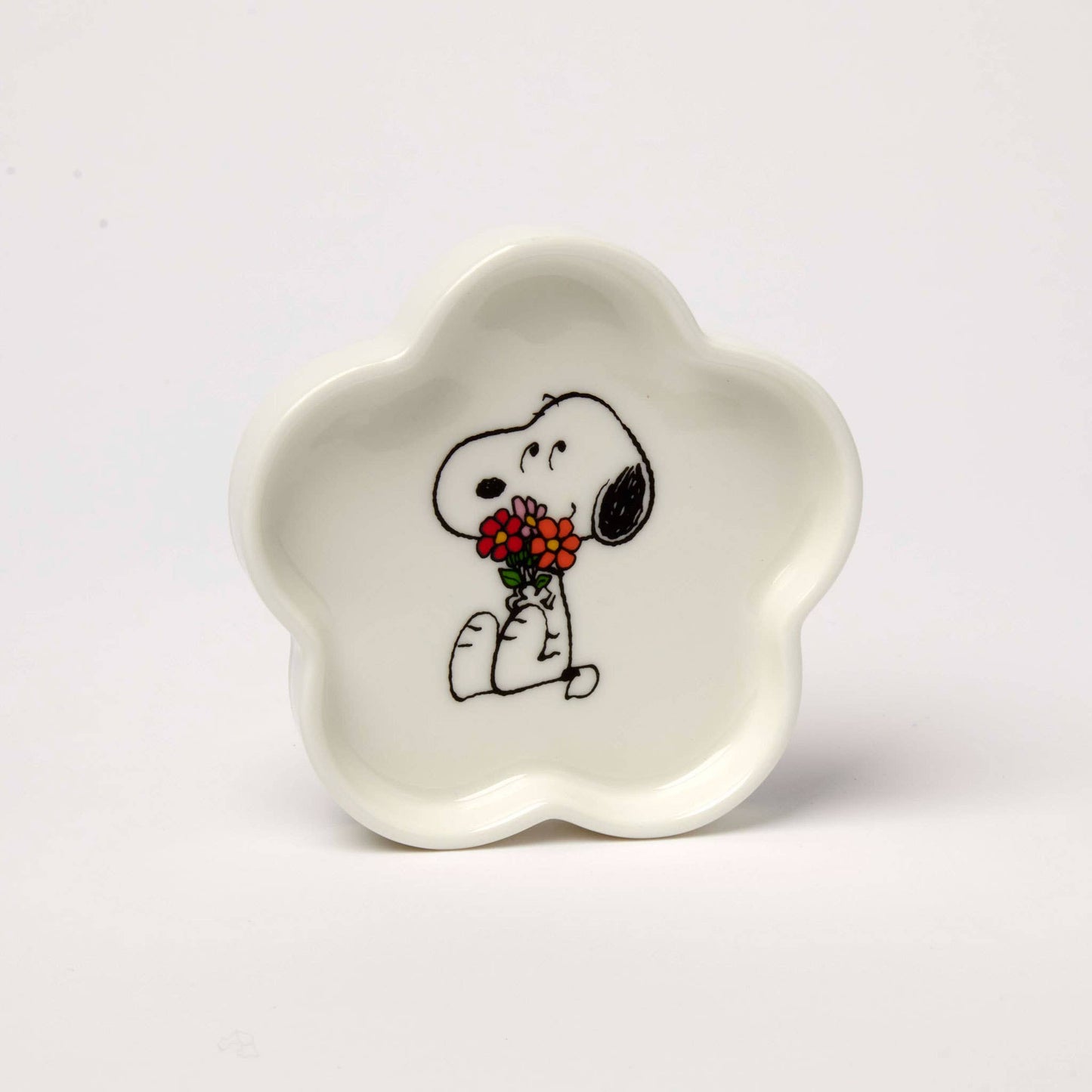 Peanuts Blütenförmige Schmuckschale mit Snoopy und Blumen