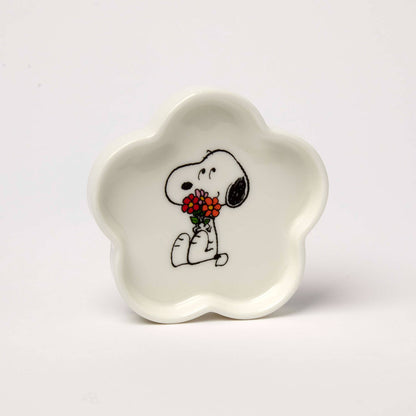 Peanuts Blütenförmige Schmuckschale mit Snoopy und Blumen