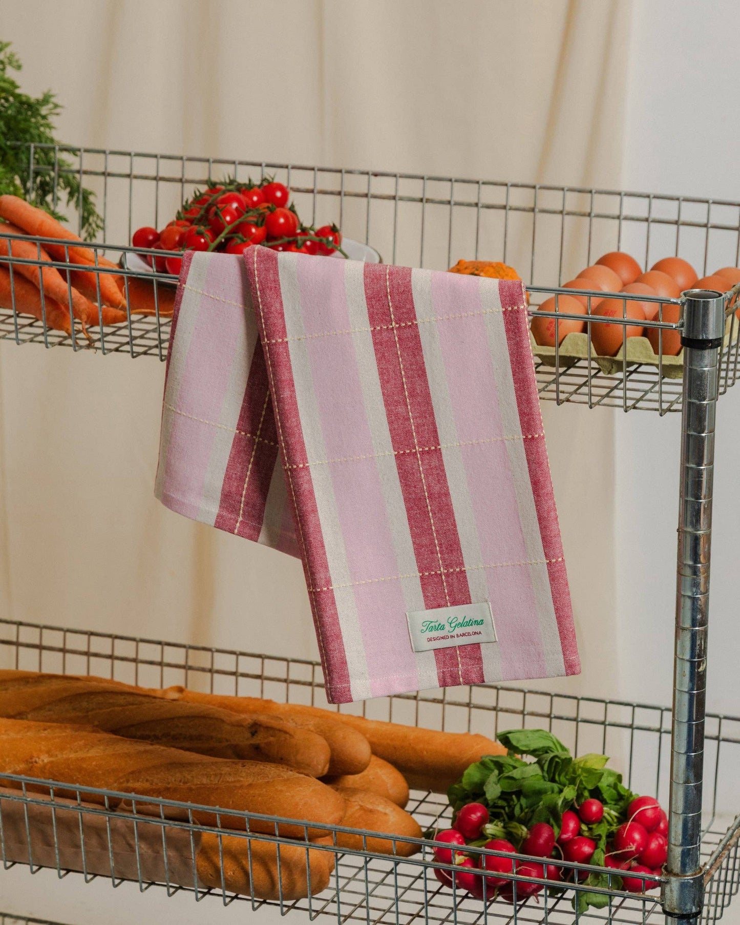 Tarta Gelatina - Gestreiftes Geschirrtuch (2er-Set): Mix 2