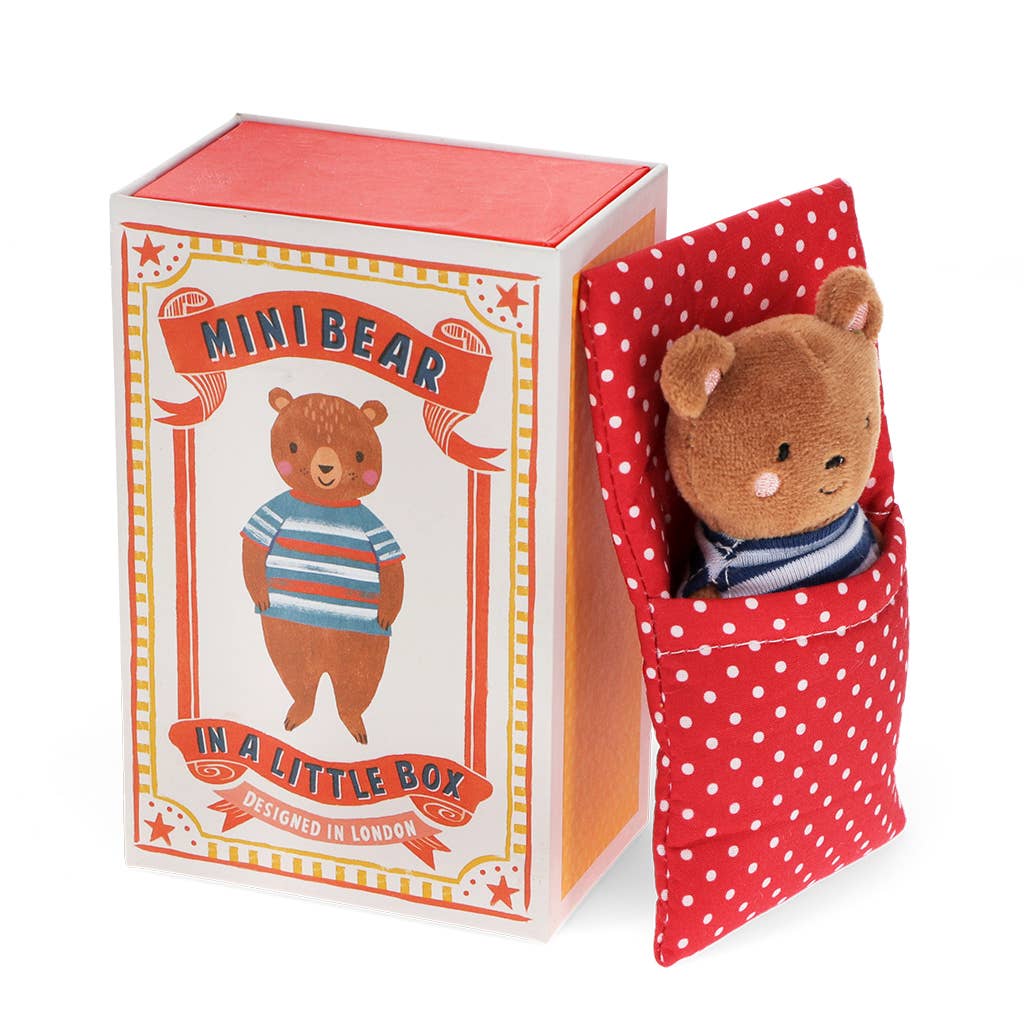 Mini-Bär in einer kleinen Schachtel - Kuscheltier
