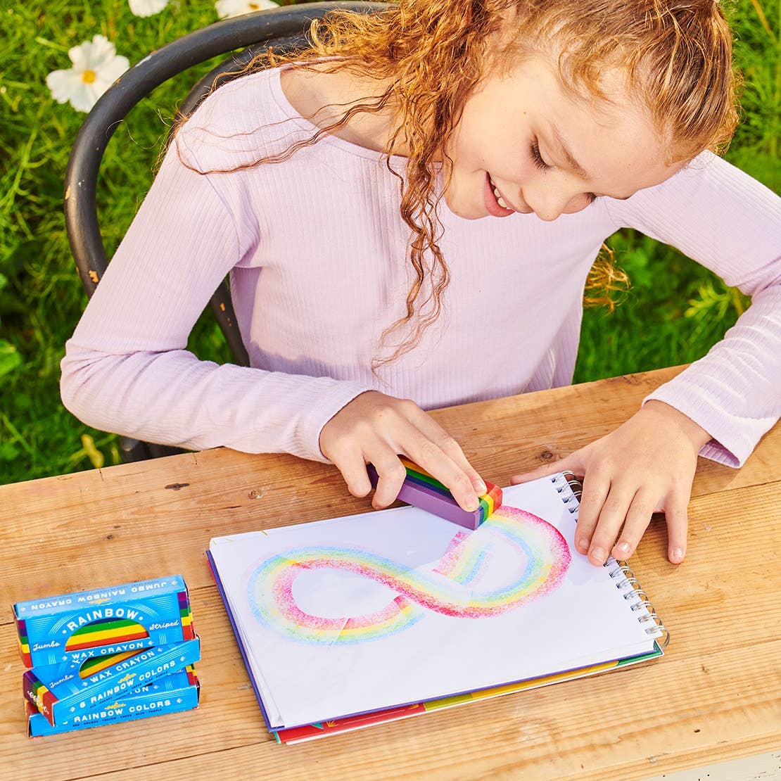 Regenbogen Jumbo Wachsmalstift Set