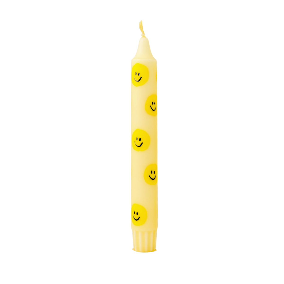 Kerze Smiley Gelb