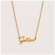 Zarte 'golden' Halskette