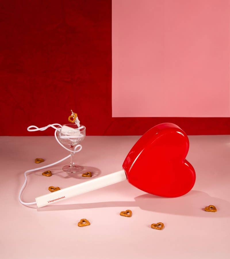 Herz-Lutscher-Lollie Lampe