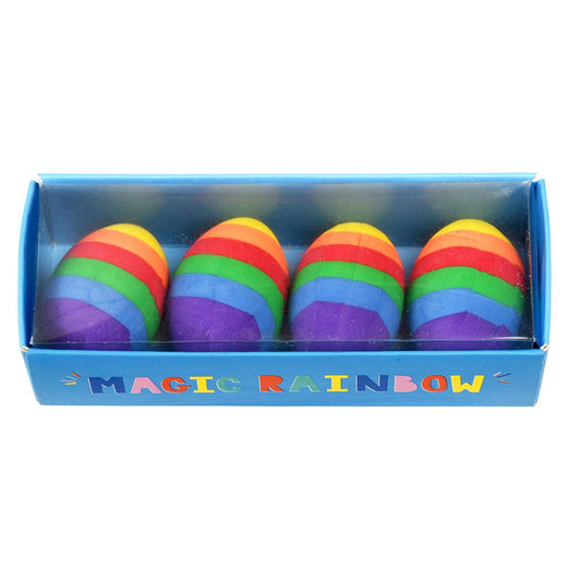 Regenbogen-Ei-Radiergummis (4er-Set)